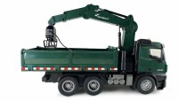 Mercedes-Benz Arocs kraanwagen met kantelbak kipper RTR groen